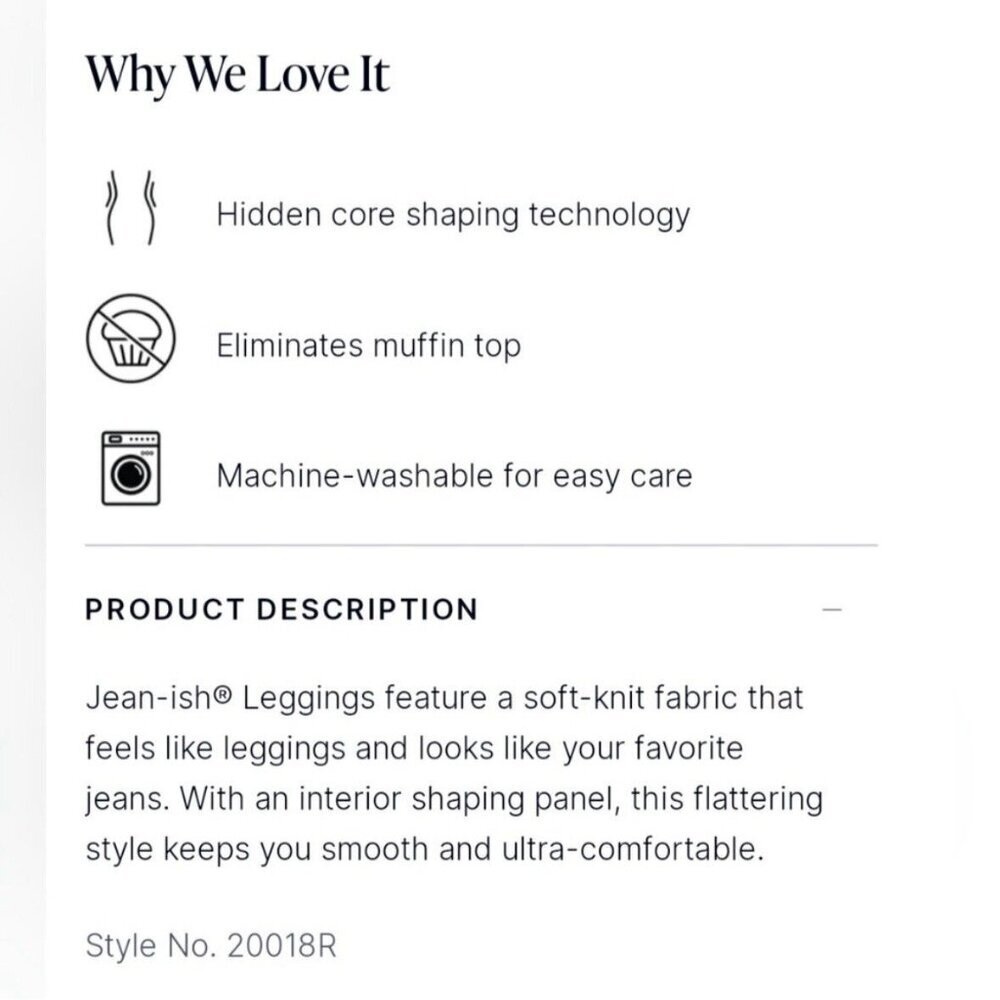 Spanx Jean-ish Ankle Leggings Twilight Rinse Size Medium 20018R Tummy Control - Picture 14 of 16